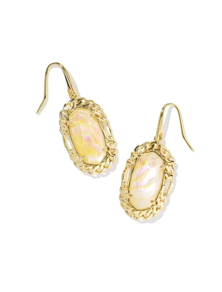 Kendra Scott Dani Gold Figaro Frame Drop Earrings
