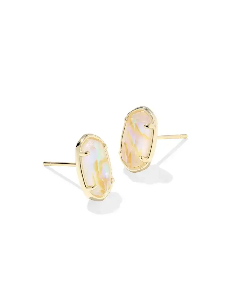 Kendra Scott Grayson Gold Stone Stud Earrings