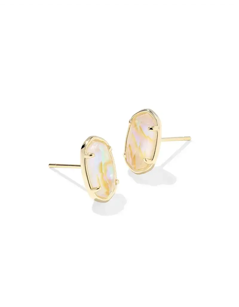 Kendra Scott Grayson Gold Stone Stud Earrings