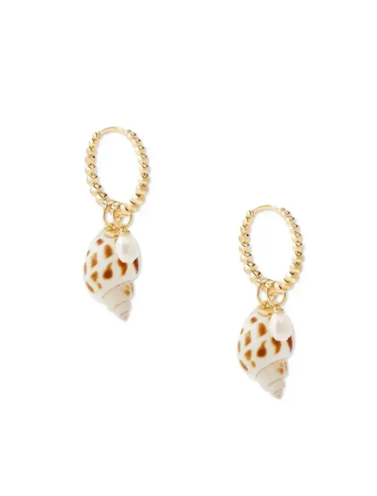 Kendra Scott Oleana Gold Huggie Earrings