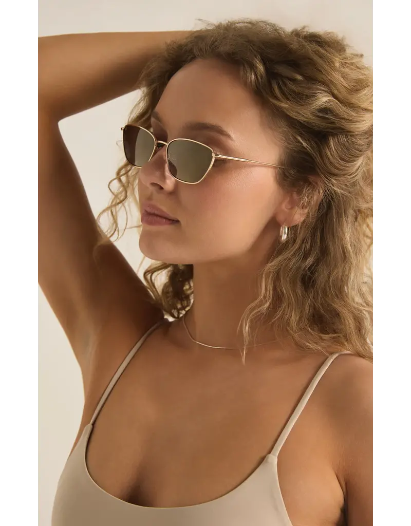 Z Supply Catwalk Gold- Bronze Polarized Sunglasses