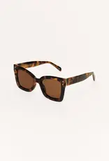 Z Supply Confidential Brown Tortoise - Brown Polar Sunglasses