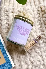 Palm Creative Cozy Girl Reading Time Candle 7oz.