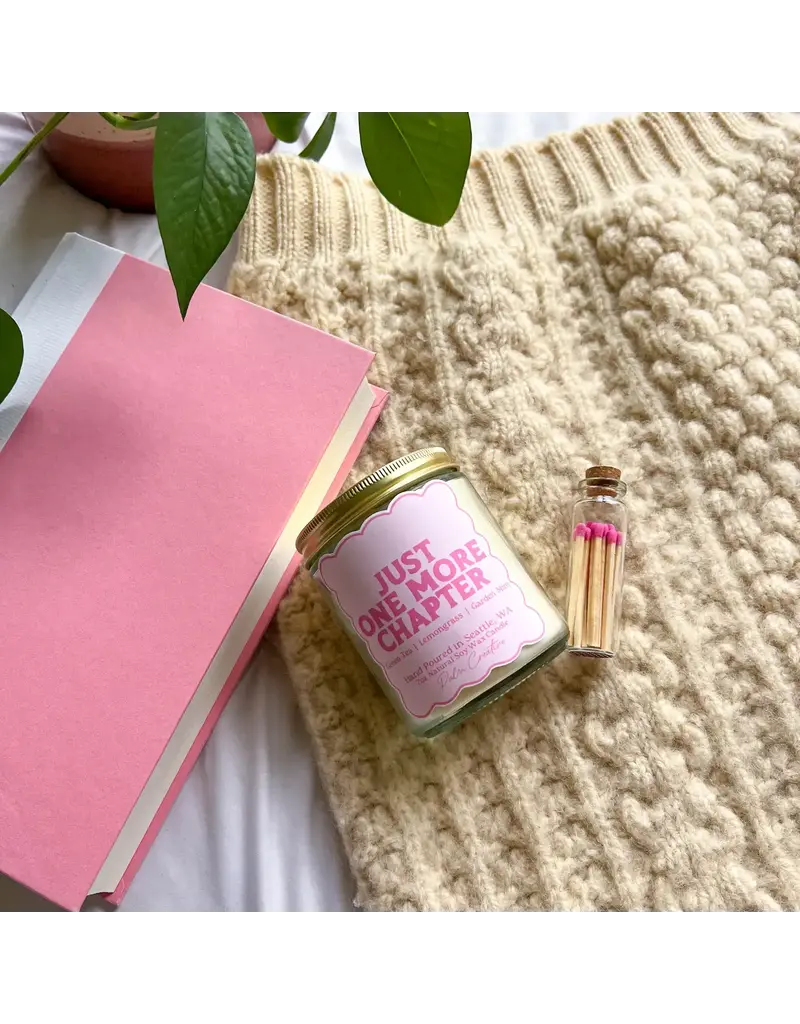 Palm Creative Just One More Chapter Candle 7oz.