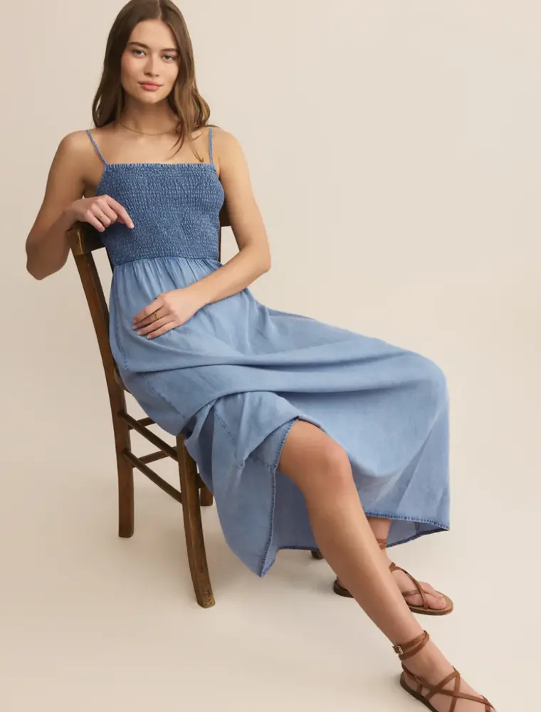 Z Supply Bayside Chambray Midi Dress