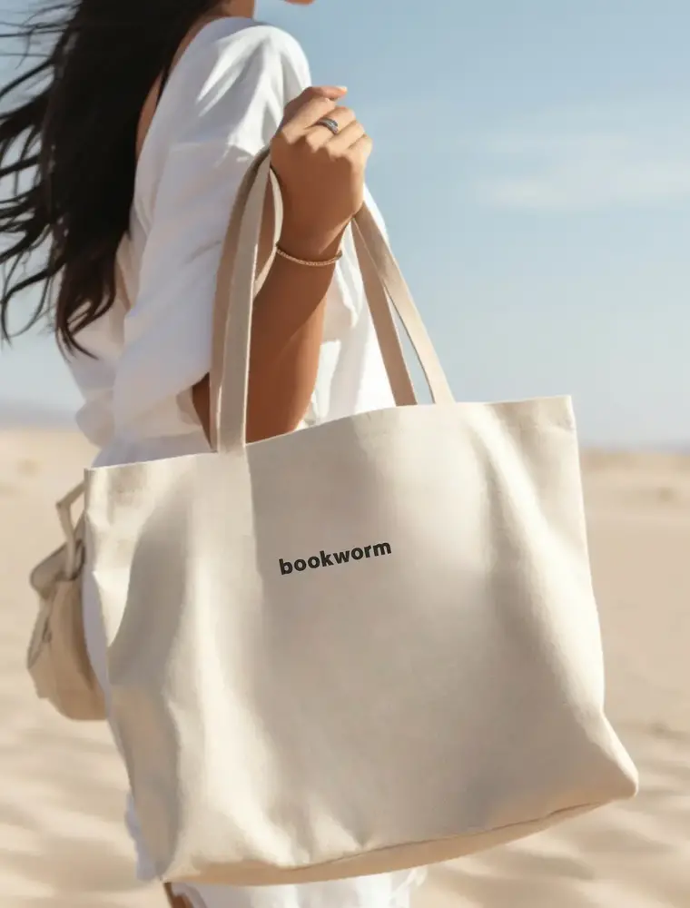 p e t i t r u e Bookworm Book Tote Bag