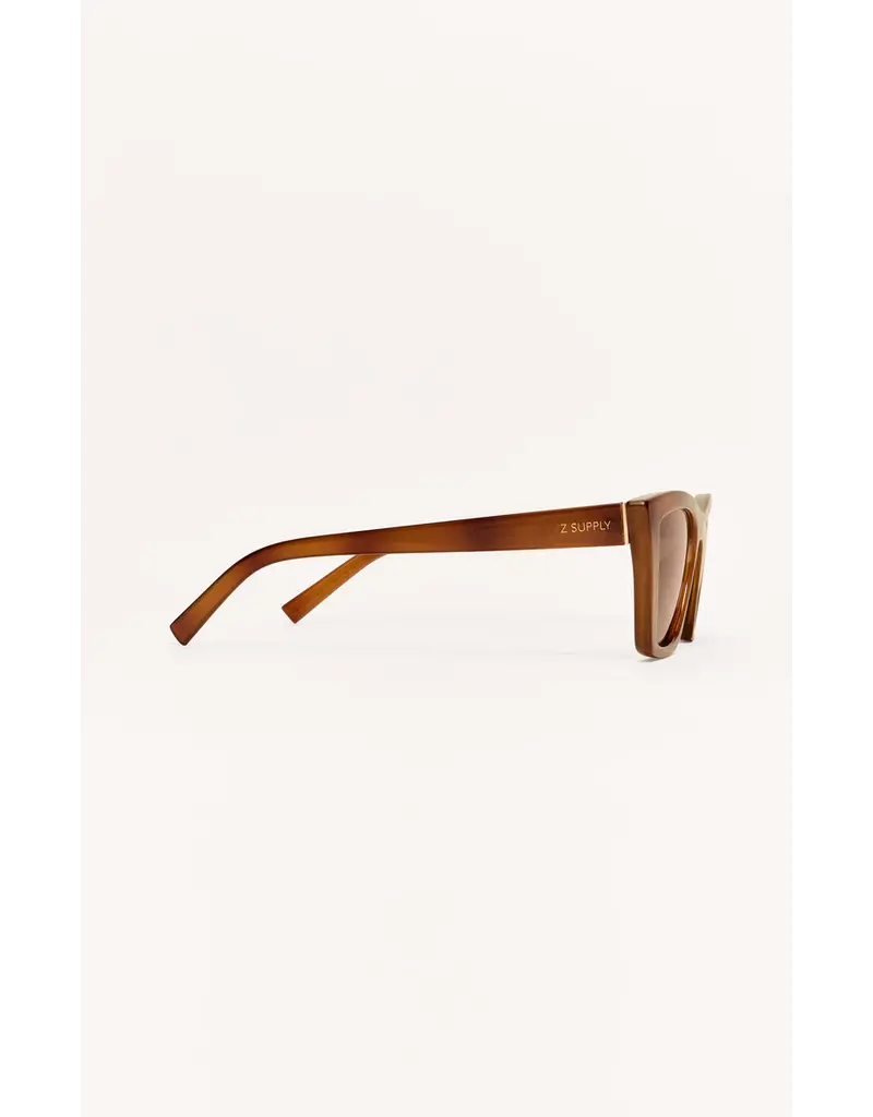 Z Supply Villa Brown Tortoise - Brown Polar Sunglasses