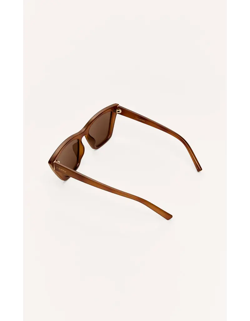 Z Supply Villa Brown Tortoise - Brown Polar Sunglasses