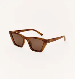 Z Supply Villa Brown Tortoise - Brown Polar Sunglasses
