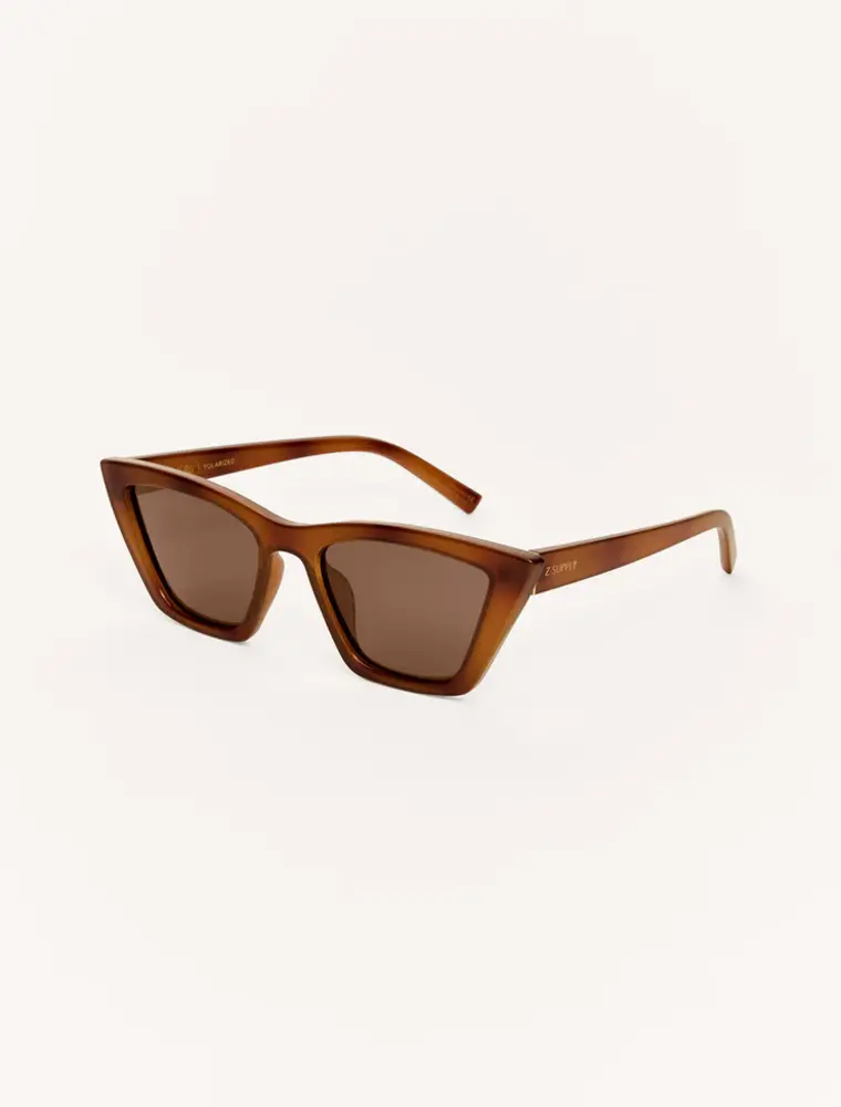 Z Supply Villa Brown Tortoise - Brown Polar Sunglasses