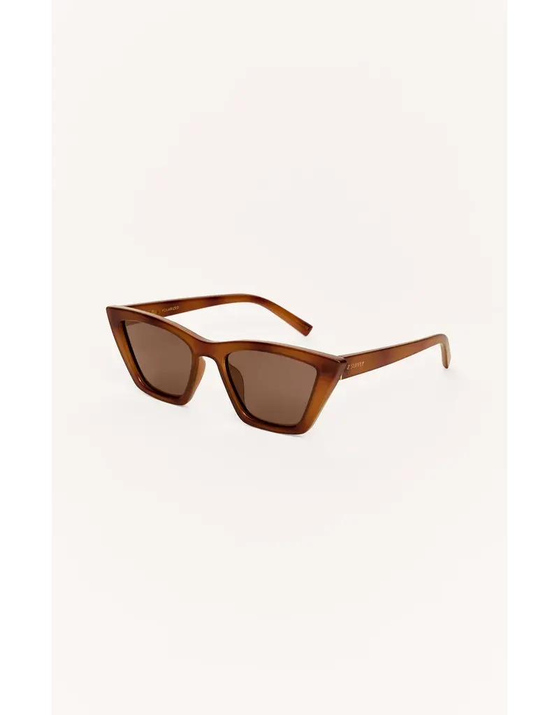 Z Supply Villa Brown Tortoise - Brown Polar Sunglasses