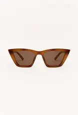 Z Supply Villa Brown Tortoise - Brown Polar Sunglasses