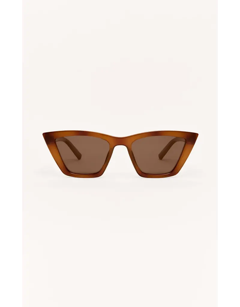 Z Supply Villa Brown Tortoise - Brown Polar Sunglasses