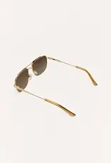 Z Supply Skyline Gold-Gradient Polarized Sunglasses