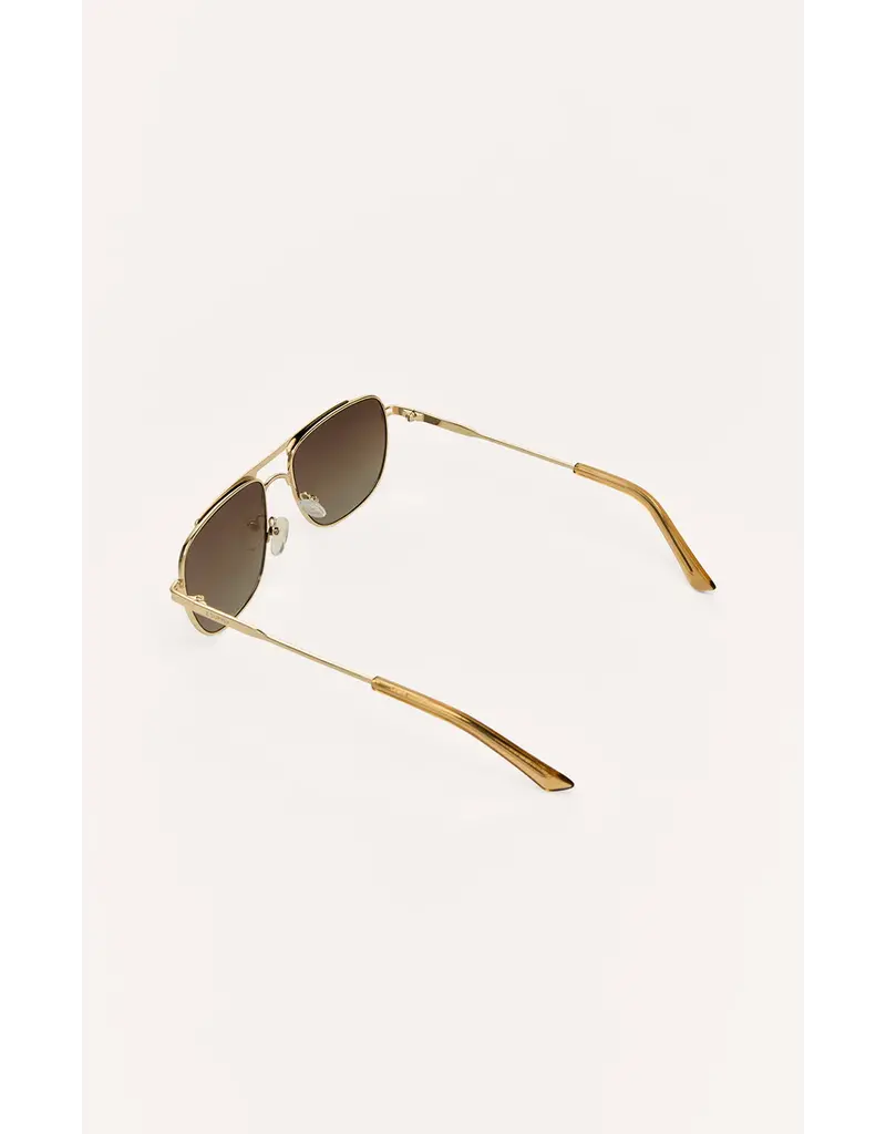 Z Supply Skyline Gold-Gradient Polarized Sunglasses