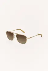 Z Supply Skyline Gold-Gradient Polarized Sunglasses