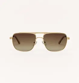 Z Supply Skyline Gold-Gradient Polarized Sunglasses