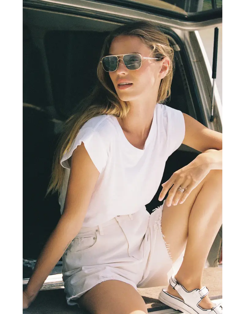 Z Supply Skyline Gold-Gradient Polarized Sunglasses