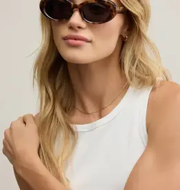 Z Supply Dayglow Dark Tort - Gray Polarized Sunglasses