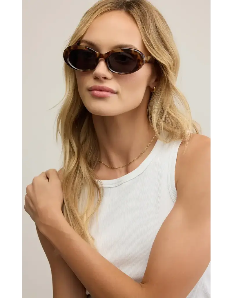 Z Supply Dayglow Dark Tort - Gray Polarized Sunglasses