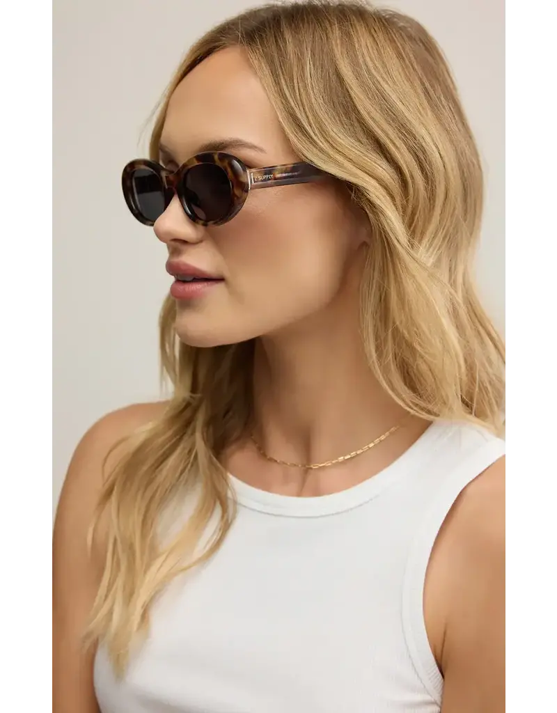 Z Supply Dayglow Dark Tort - Gray Polarized Sunglasses