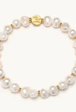 Little Words Project Fresh Water Pearl Base Bracelet for Charms (medium/large)