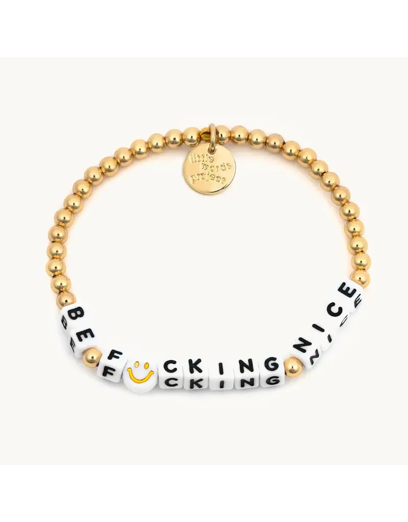 Little Words Project Little Words Project Bracelet Be F*cking Nice WATERPROOF (small/medium)