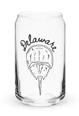 Kash Collections Delaware Horseshoe Crab Can Glass | 16oz with Lid & Straw
