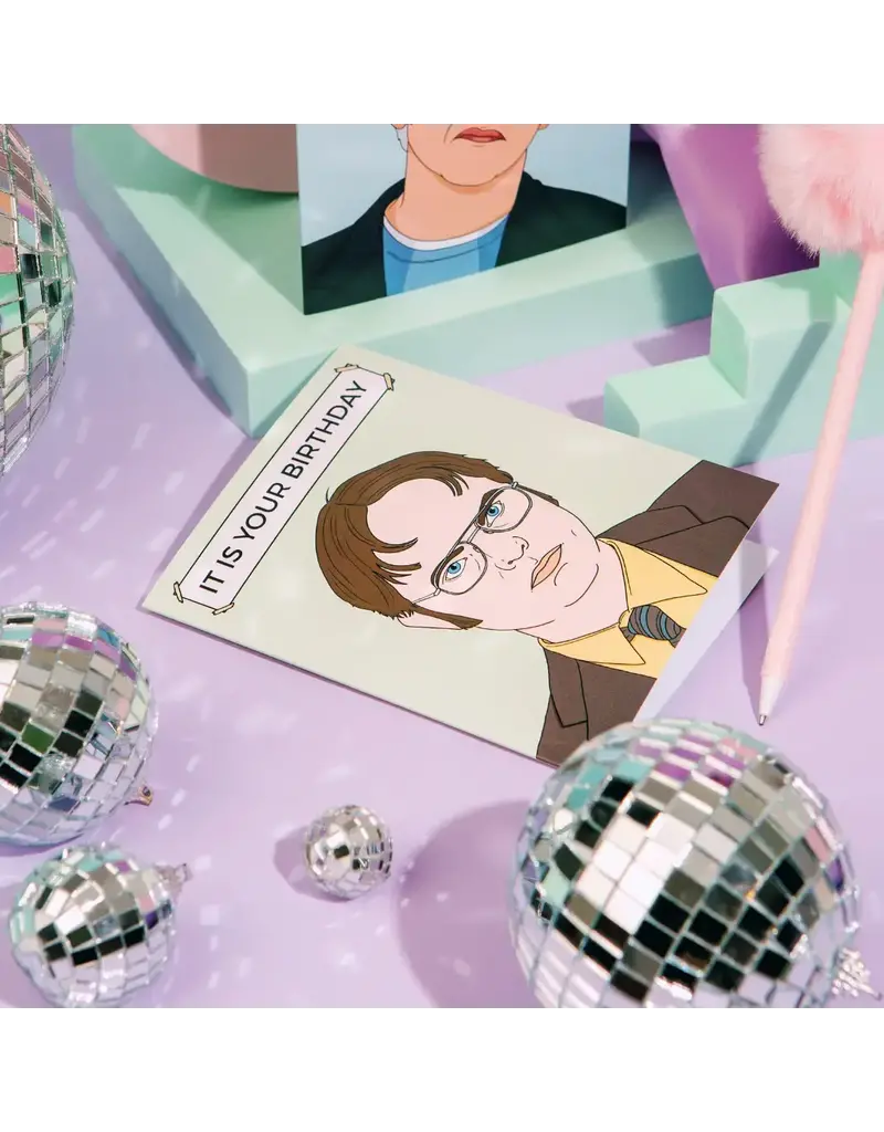 Party Mountain Paper co. Dwight Birthday Card