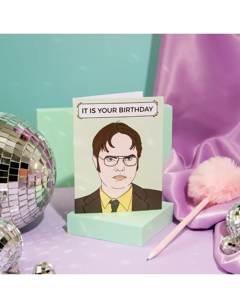 Party Mountain Paper co. Dwight Birthday Card