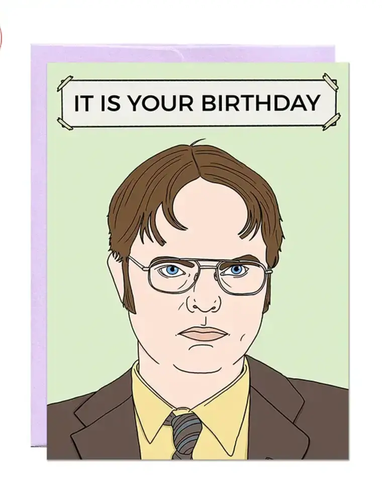Party Mountain Paper co. Dwight Birthday Card