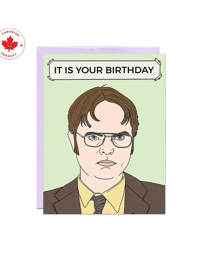 Party Mountain Paper co. Dwight Birthday Card