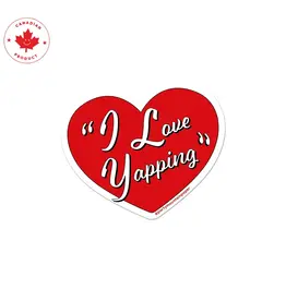 Party Mountain Paper co. I Love Yapping Sticker