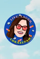 Party Mountain Paper co. Live. Laugh. Lorazepam. Sticker