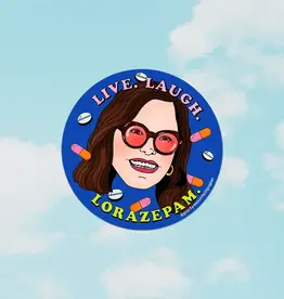 Party Mountain Paper co. Live. Laugh. Lorazepam. Sticker