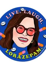 Party Mountain Paper co. Live. Laugh. Lorazepam. Sticker