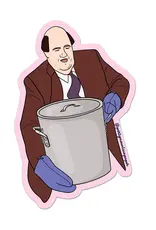 Party Mountain Paper co. Kevin Chilli Pot - The Office Sticker