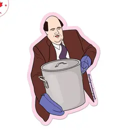 Party Mountain Paper co. Kevin Chilli Pot - The Office Sticker
