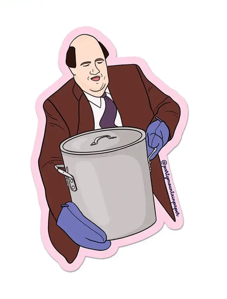 Party Mountain Paper co. Kevin Chilli Pot - The Office Sticker