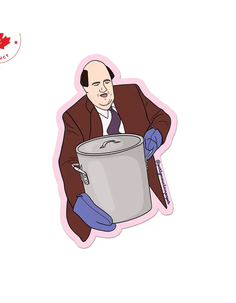Party Mountain Paper co. Kevin Chilli Pot - The Office Sticker