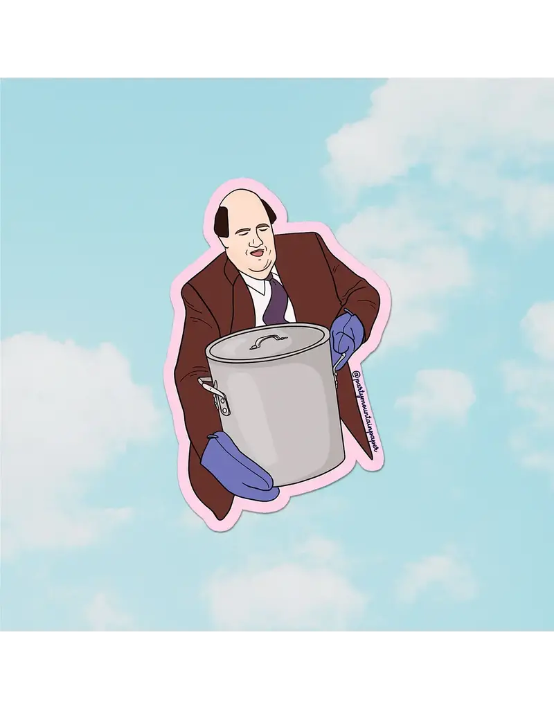 Party Mountain Paper co. Kevin Chilli Pot - The Office Sticker