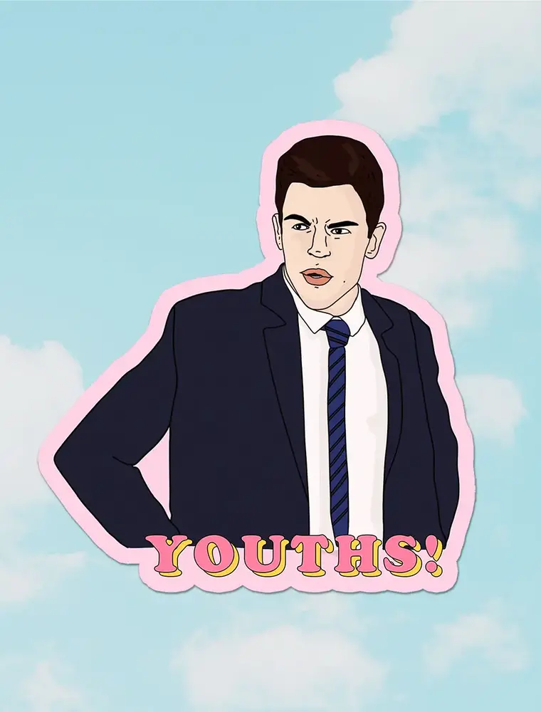 Party Mountain Paper co. Youths - New Girl Sticker