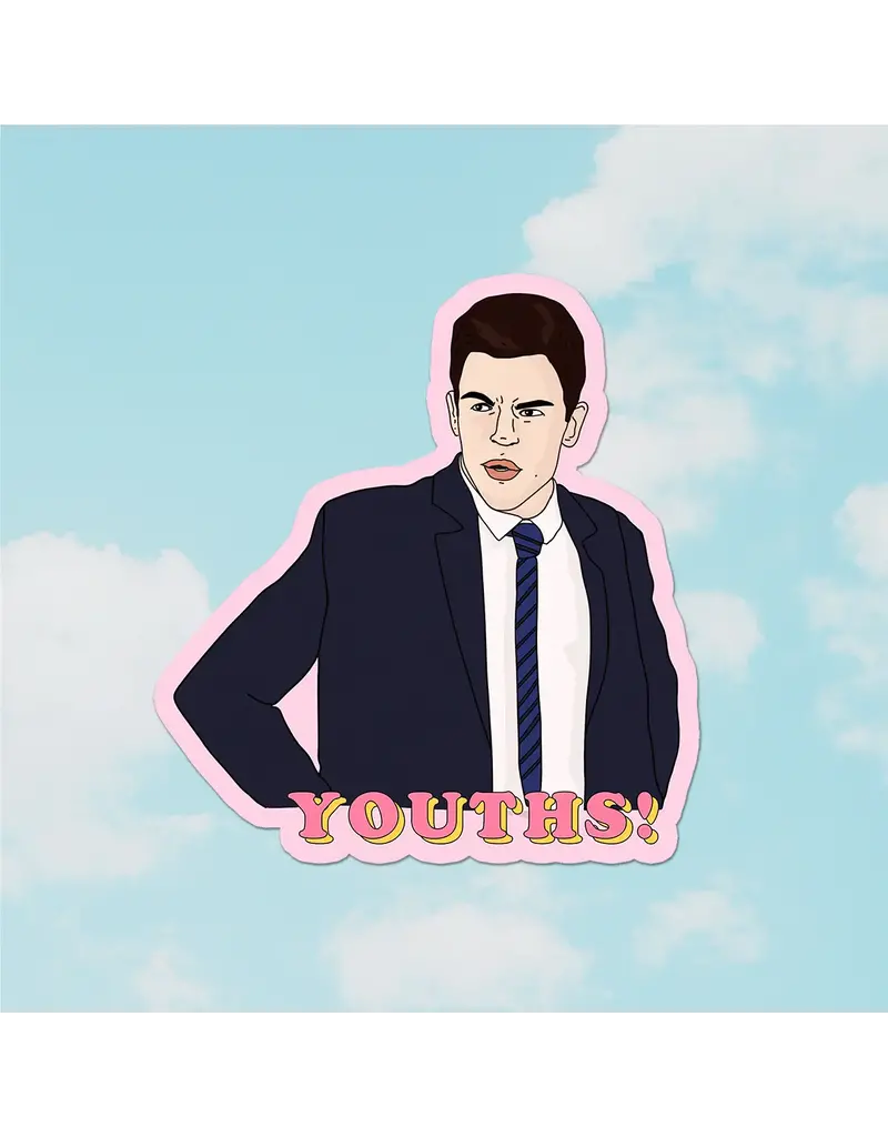 Party Mountain Paper co. Youths - New Girl Sticker