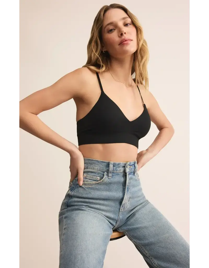 Z Supply Kendra So Smooth Bralette in Black