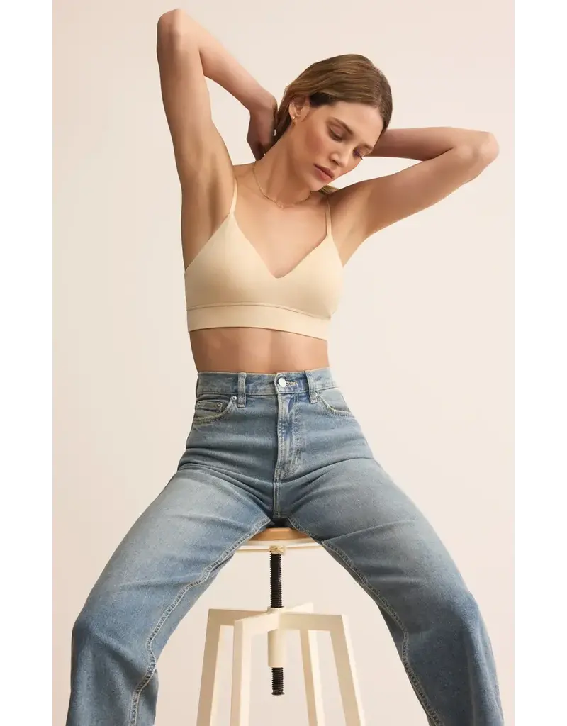 Z Supply Kendra So Smooth Bralette in Natural Tan