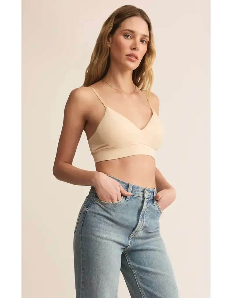 Z Supply Kendra So Smooth Bralette in Natural Tan