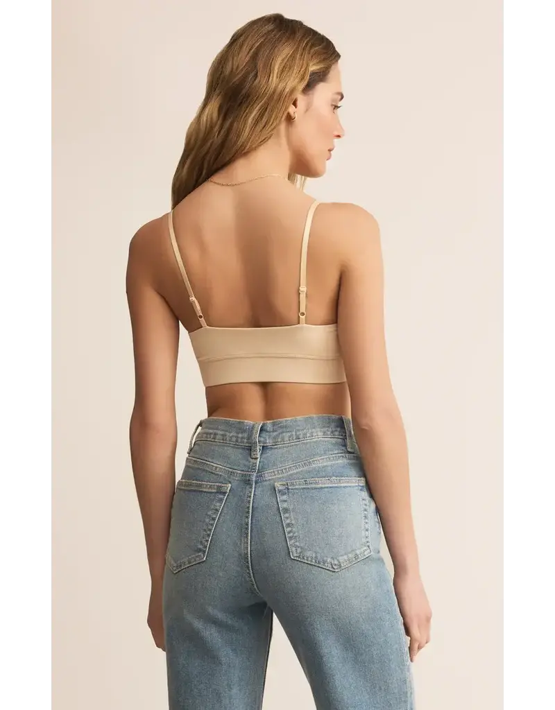 Z Supply Kendra So Smooth Bralette in Natural Tan
