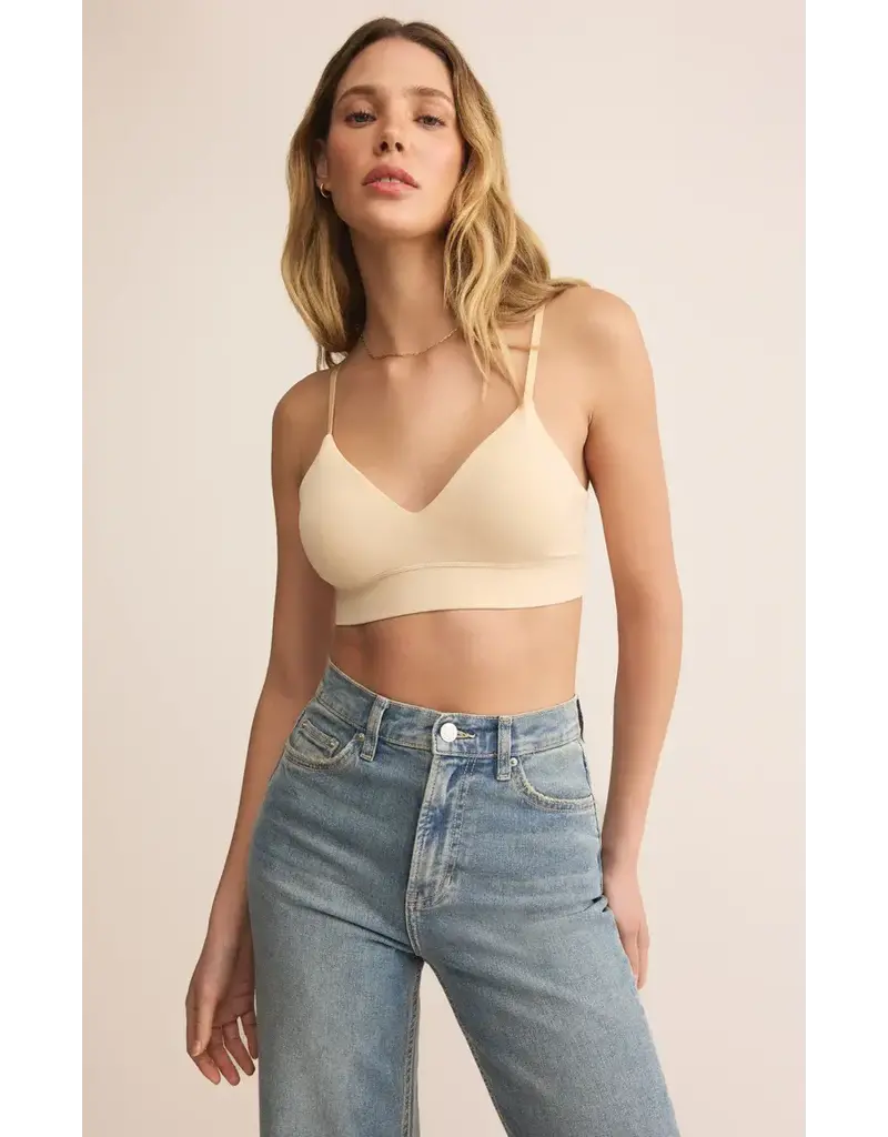 Z Supply Kendra So Smooth Bralette in Natural Tan