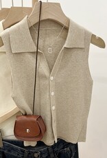 H&S Polo Collar Knit Tank H&S Polo Collar Knit Tank