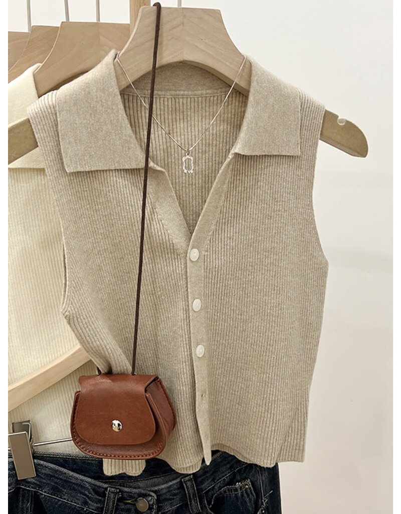 H&S Polo Collar Knit Tank